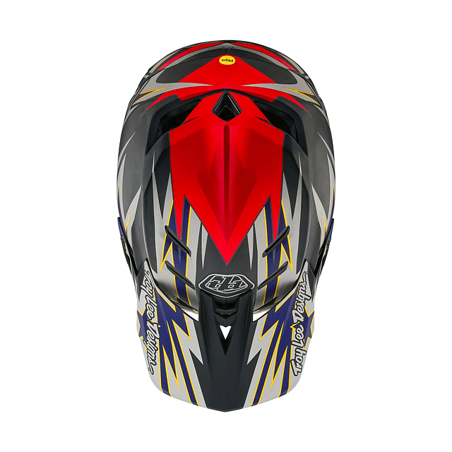 Casco TROY LEE DESIGNS D4 Carbon INFERNO RED