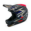 Casco TROY LEE DESIGNS D4 Carbon INFERNO RED