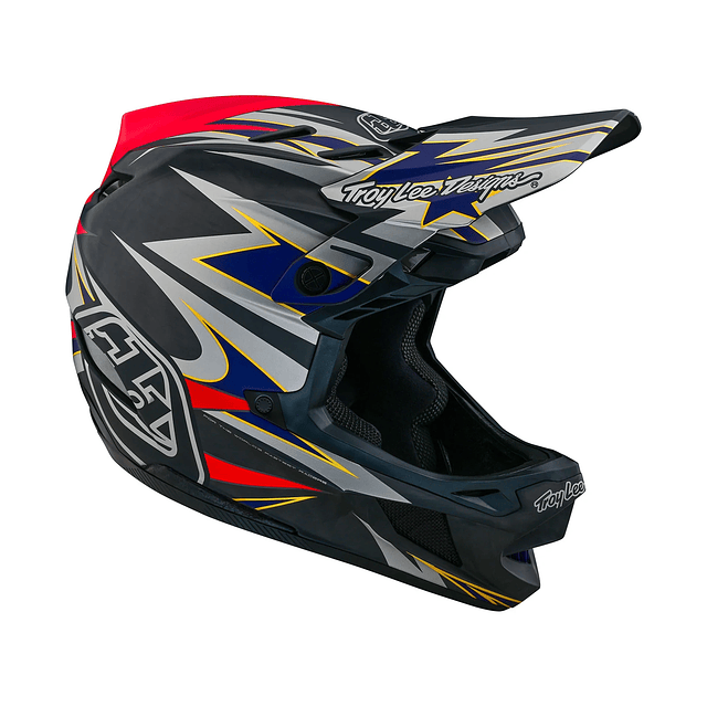 Casco TROY LEE DESIGNS D4 Carbon INFERNO RED