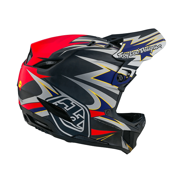Casco TROY LEE DESIGNS D4 Carbon INFERNO RED