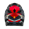 Casco TROY LEE DESIGNS D4 Carbon INFERNO RED