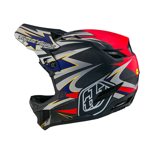 Casco TROY LEE DESIGNS D4 Carbon INFERNO RED