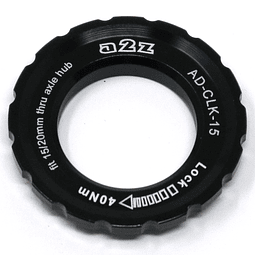 Tuerca Centerlock A2Z Shimano Maza 15mm Negra