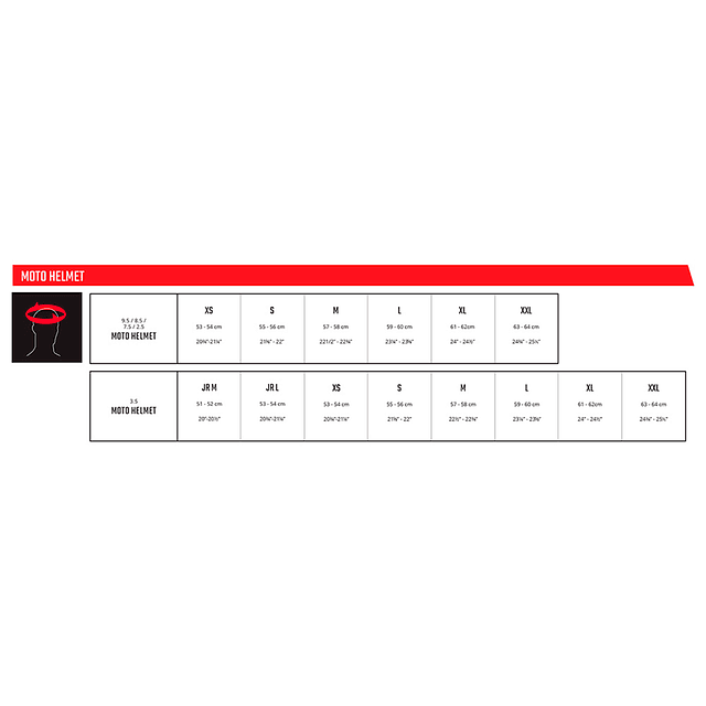 Kit Casco Leatt Moto 7.5 V24 Red L 59-60cm