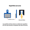 Pastillas XTOP Resina Orgánica Avid Code 4 Pistones