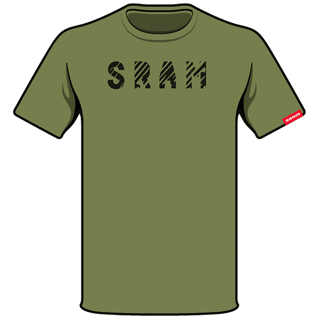 polera SRAM slash verde L