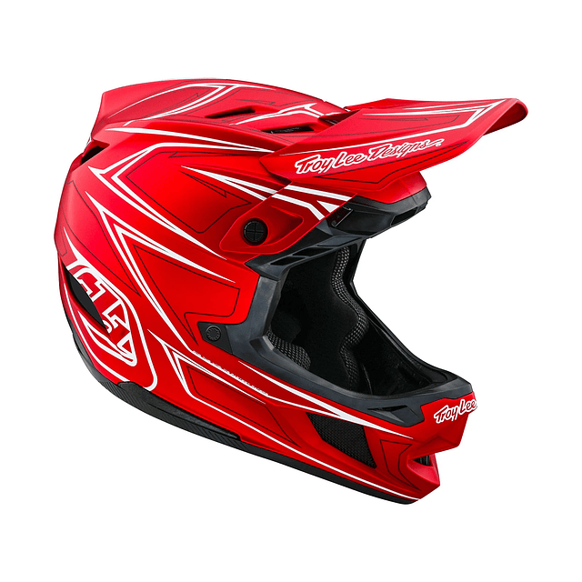 Casco Troy Lee Designs D4 Composite Mips PINNED RED