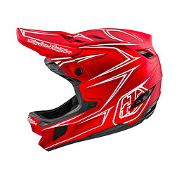 Casco Troy Lee Designs D4 Composite Mips PINNED RED