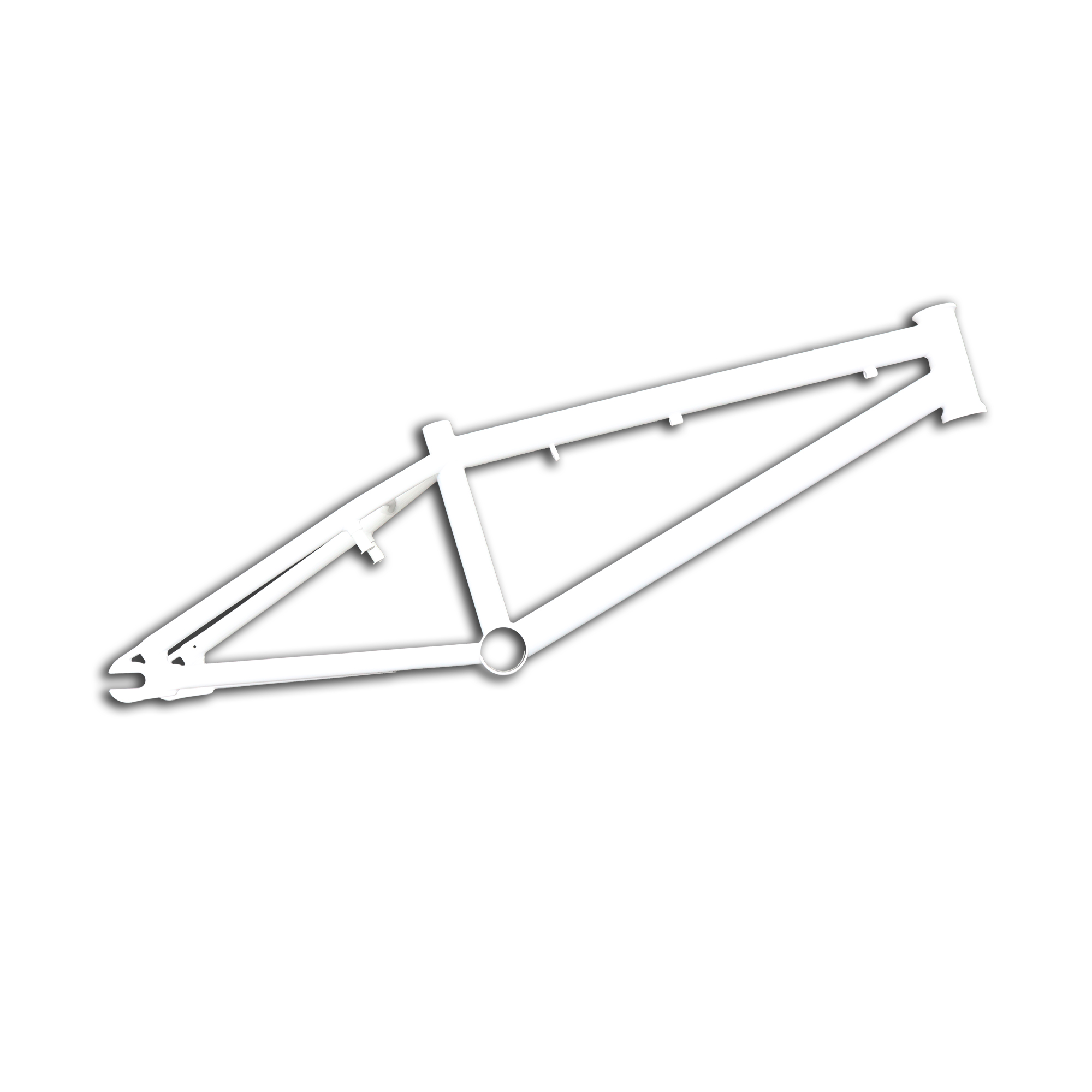 Cuadro BMX Freestyle 20 Cromo Blanco Taiwan