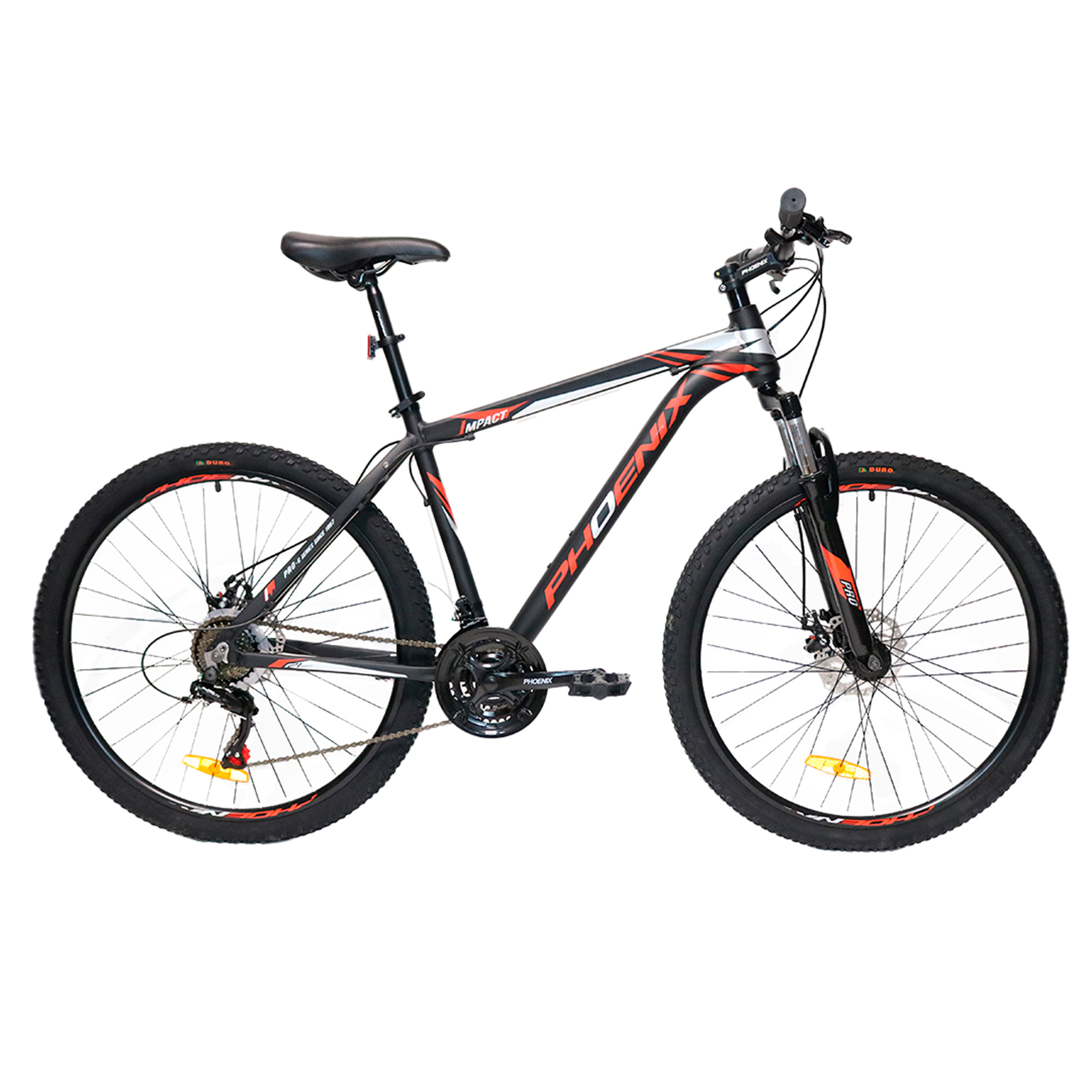 Bicicleta 27.5 MTB Phoenix Disco 21S Negr/Roj