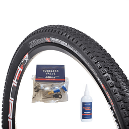 KIT 29X2.25 ZEFYROS TUBELESS SUPRA TEXTRA + VALVULA + SELLANTE