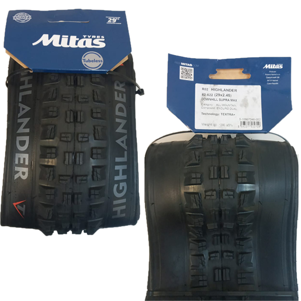 MITAS 29X2.45 HIGHLANDER DOWNHILL SUPRA MAX TEXTRA