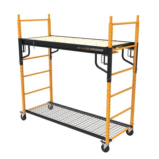 Andamio y mesón de trabajo ScaffoldBench™ 6′ Baker System 4-in-1 