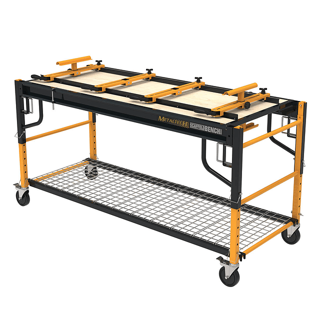 Andamio y mesón de trabajo ScaffoldBench™ 6′ Baker System 4-in-1 