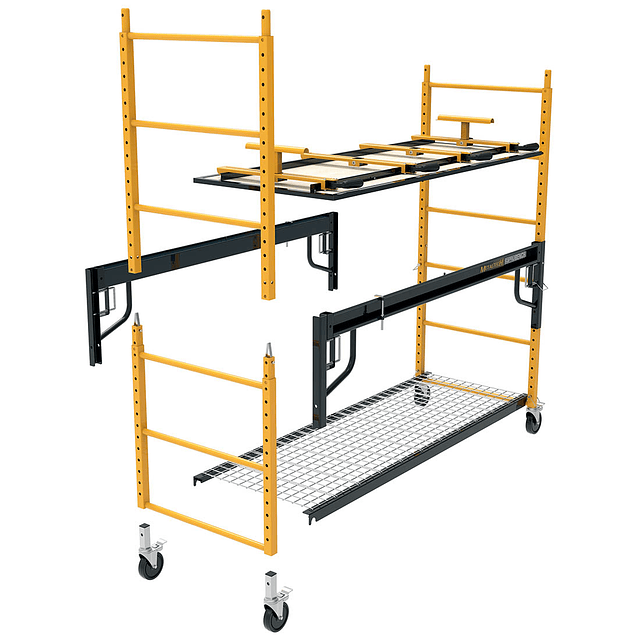 Andamio y mesón de trabajo ScaffoldBench™ 6′ Baker System 4-in-1 