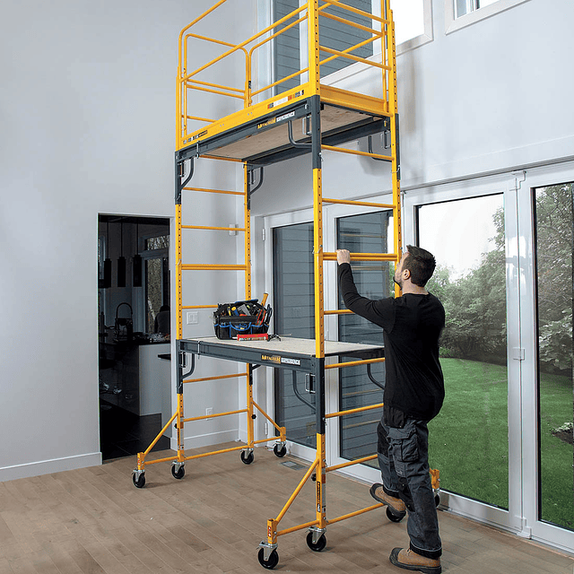 Andamio y mesón de trabajo ScaffoldBench™ 6′ Baker System 4-in-1 