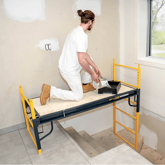 Andamio y mesón de trabajo ScaffoldBench™ 6′ Baker System 4-in-1 