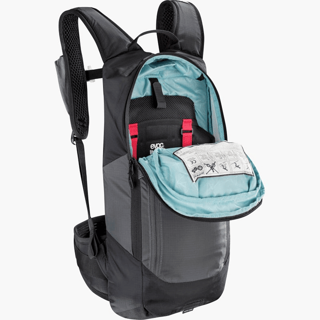 Mochila Evoc FR Lite Race 10L Gris Carbón Negro ML