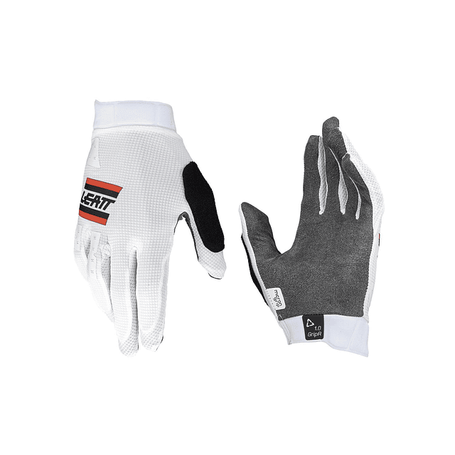 Guantes Leatt MTB GripR 1.0 V25 Blanco S/EU7/US8