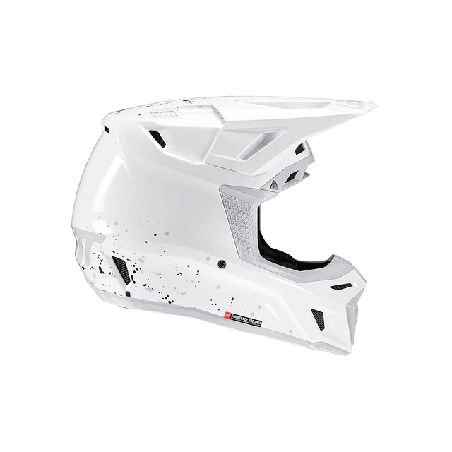 Kit Leatt Casco Moto 8.5 Antiparra 5.5 V25 Blanco M 57-58cm