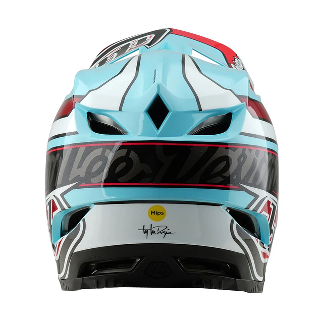Casco Troy Lee Designs D4 Polyacrylite Linear Blue 