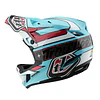 Casco Troy Lee Designs D4 Polyacrylite Linear Blue 