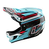Casco Troy Lee Designs D4 Polyacrylite Linear Blue 