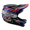 Casco Troy Lee Designs D4 Polyacrylite Linear Black 