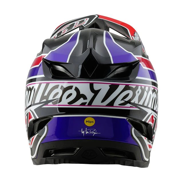 Casco Troy Lee Designs D4 Polyacrylite Linear Black 