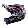 Casco Troy Lee Designs D4 Polyacrylite Linear Black 