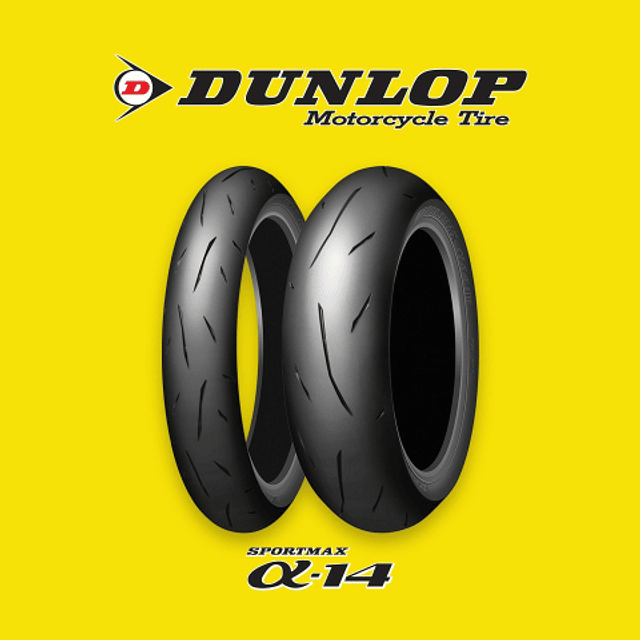 DUNLOP  ALPHA 14 110/70R17 54W ALPHA 14 Dunlop MC Sport Radial TL (Del) BLK JAP