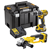 KIT TALADRO PERCUTOR DCD796 Y ESMERIL 1 BATERIA DEWALT 20V