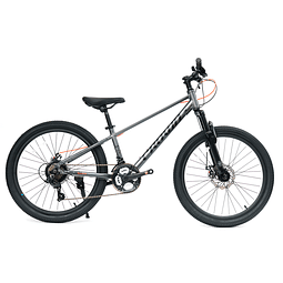 Bicicleta Royal Baby Crown MTB JR 21V 24" Aluminio Gris