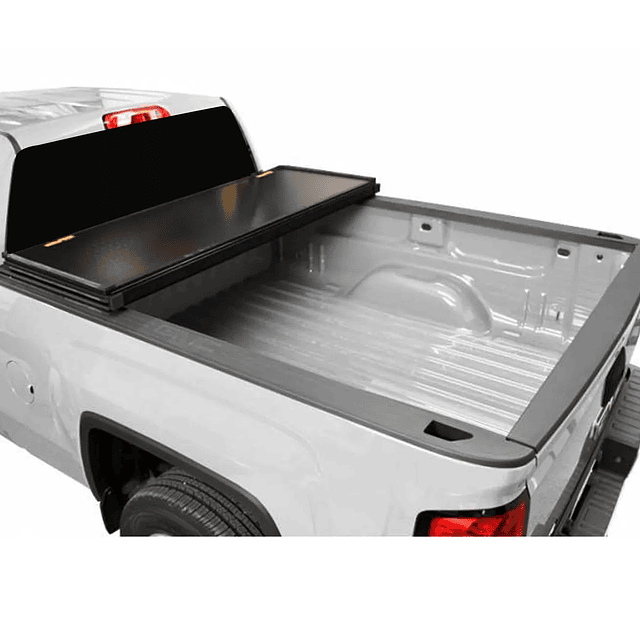 CAPOTA RIGIDA TRIFOLD CHEVROLET SILVERADO DOBLE CABINA 2019 EN ADELANTE 5.7 PIES - INCLUYE 2 LUCES LED INTERIORES