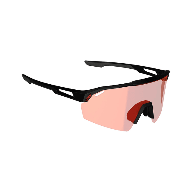 Lentes Leatt SpeedViz Lite Negro Satinado Iriz Rojo Cristal 13 VLT