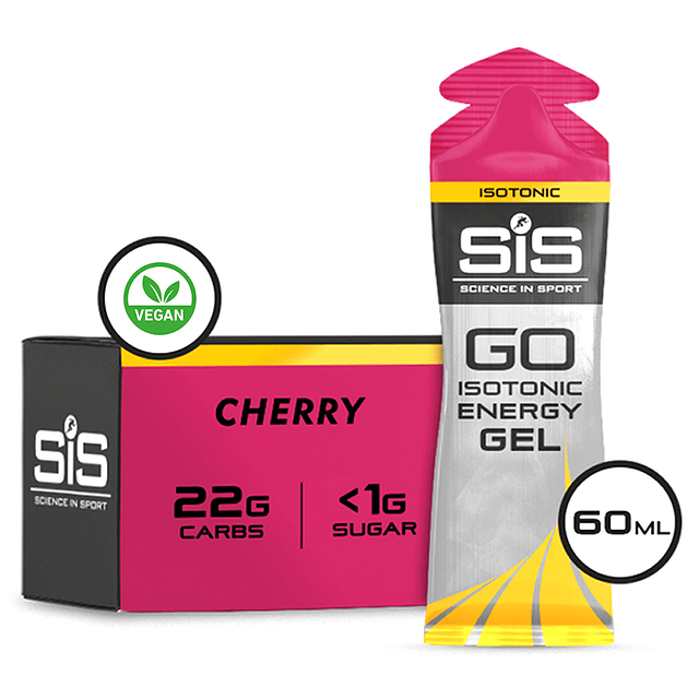Caja SIS Gel Go Isotónico Cereza 60ml 30U