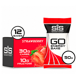 Caja SIS Bake Go Energy Frutilla 50g 12U