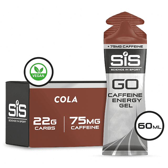 Caja SIS Gel Go Energy + Cafeína Cola 60ml 30U