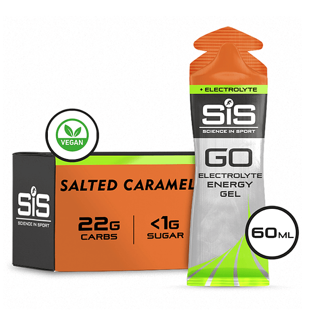 Caja SIS Gel Go Energy + Electrolitos Caramelo 60ml 30U
