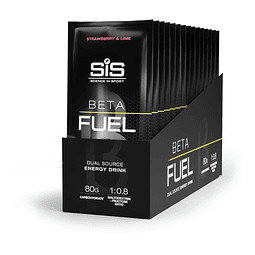Caja SIS Polvo Beta Fuel 80 Frutilla Lima 82g 15U
