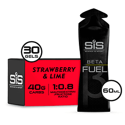 Caja SIS Gel Beta Fuel Frutilla Lima 60ml 30U