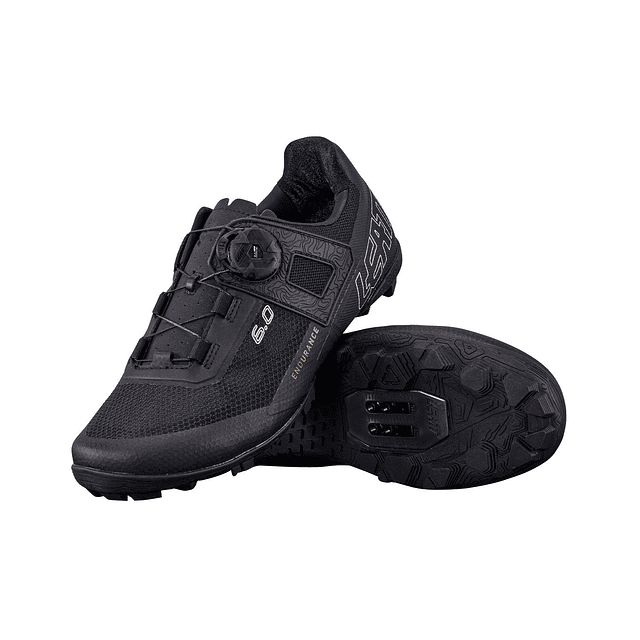 Zapatillas Leatt Endurance Fijaciones PRO 6.0 Negro 12US 47EU 30cm