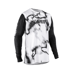 Jersey Leatt MTB Manga Larga Gravity 8.0 Heatmap Blanco XL 44US 54EU