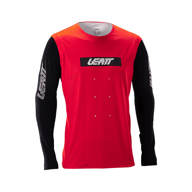Jersey Leatt MTB Manga Larga Gravity 8.0 Rojo Racing M 40US 50EU