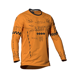 Jersey Leatt MTB Manga Larga Infantil JR Gravity 3.0 Amarillo Lager M 130-140cm