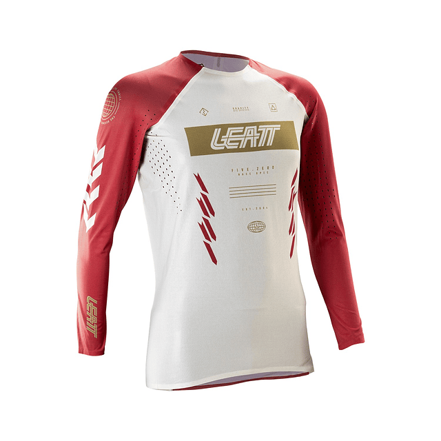 Jersey Leatt MTB Manga Larga Mujer Gravity 5.0 Rojo Racing S 4US 36EU