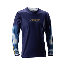 Jersey Leatt MTB Manga Larga Gravity 4.0 Azul Galaxia L 42US 52EU