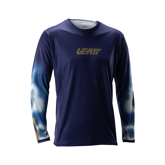 Jersey Leatt MTB Manga Larga Gravity 4.0 Azul Galaxia XXL 46US 56EU