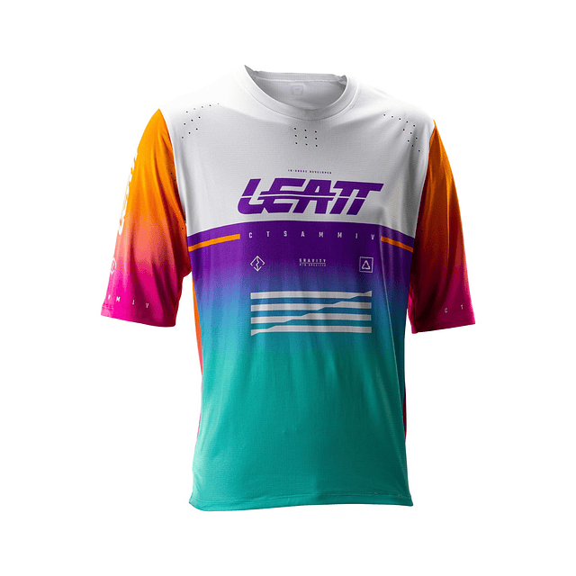 Jersey Leatt MTB Manga Larga Gravity 4.0 Morado Piñata XL 44US 54EU