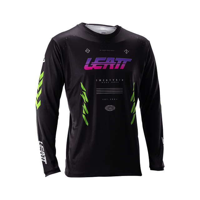 Jersey Leatt MTB Manga Larga Gravity 4.0 Negro Racing M 40US 50EU